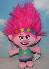 DREAMWORKS Trolls World Tour Poppy 8" Plush Toy Stuffed Animal EXCELLENT 