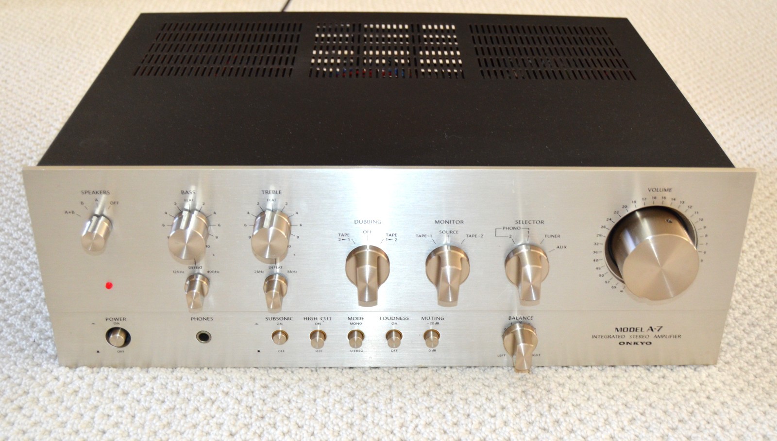 Onkyo A-7 Integrated Stereo Amplifier - Clean & Tested