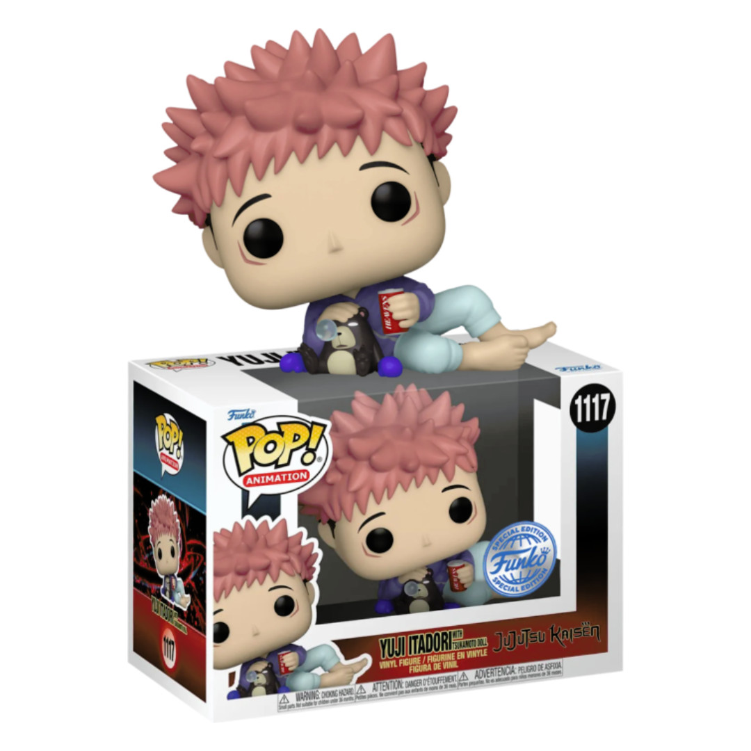 Figurine Pop Yuji Itadori & Tsukamoto #1117 de Jujutsu Kaisen en vinyle premium durable