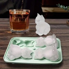 1pc Silicone Cat Ice Cube Tray – Multifunctional Mold for Chocolate, Jelly Candy