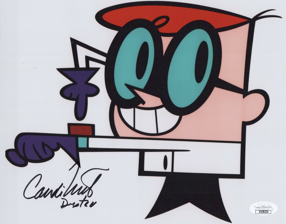 Dexter's Laboratory- Candi Milo signed Dexter 8x10 photo JSA COA