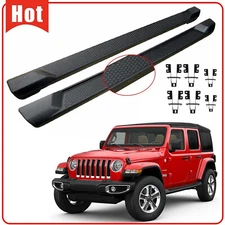 for 2007-2018 Jeep Wrangler JK 4 Door 6" Running Boards Nerf Bars Side Step ABS