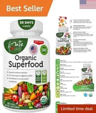 High-Quality Premium Superfood Complex - 14 Greens & 14 Fruits - 60 Tablets