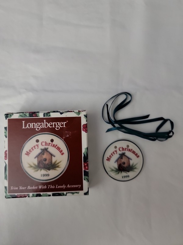 Longaberger  1999 Merry Christmas Tie-On