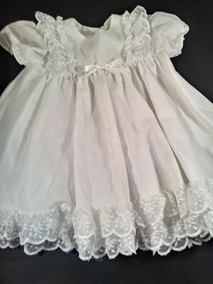 frilly white dress