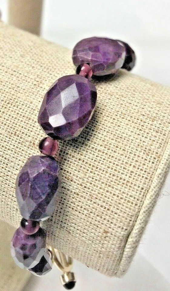 Natural Purple Sugilite Amethyst Bracelet High quality stones - Image 2 of 4