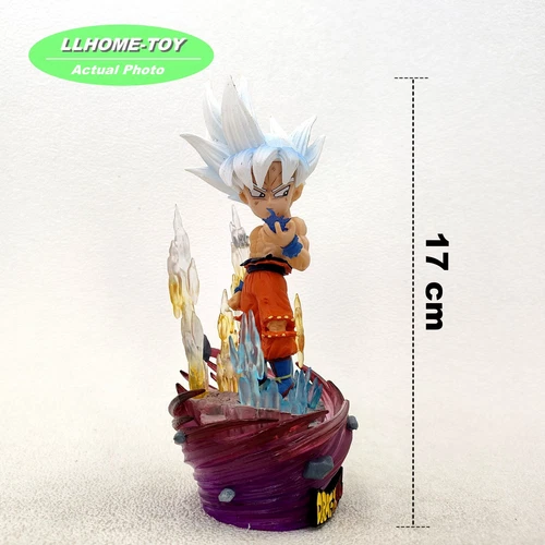 Anime DBZ niños Z WCF Ultra Instinto Son Goku Pelo Blanco Figura Estatua Regalo