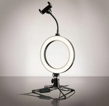 LED Live desktop ring light VLOGGING YOUTUBE selfies    Above Phone Mount