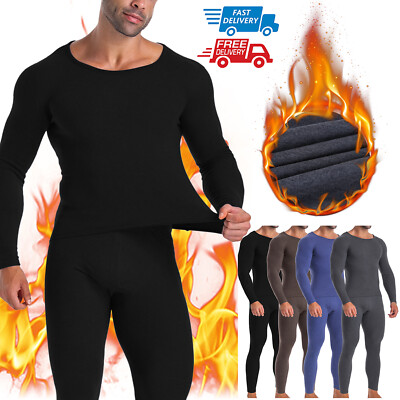 Herren Thermounterwäsche Unterhose Unterhemd Garnitur Set Thermo 2PCS/Set