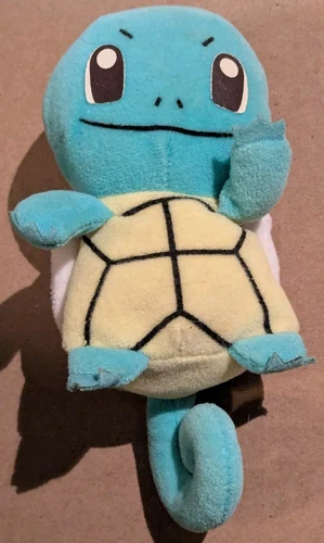 Vintage 1999 Squirtle Plush Toy Beanie Nintendo Tag Cut Off/Used