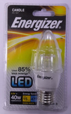 6.2W  40W Dimmable LED Clear 2700K ES E27 Edison Screw Candle Light Bulb