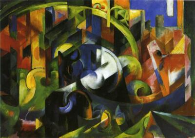 Franz Marc Picture with Cattle 1913 17''x 22'' Archival Art Print