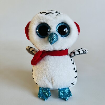 Ty Beanie Boo Nester 2018 Christmas Soft Toy Snowy Owl Bird