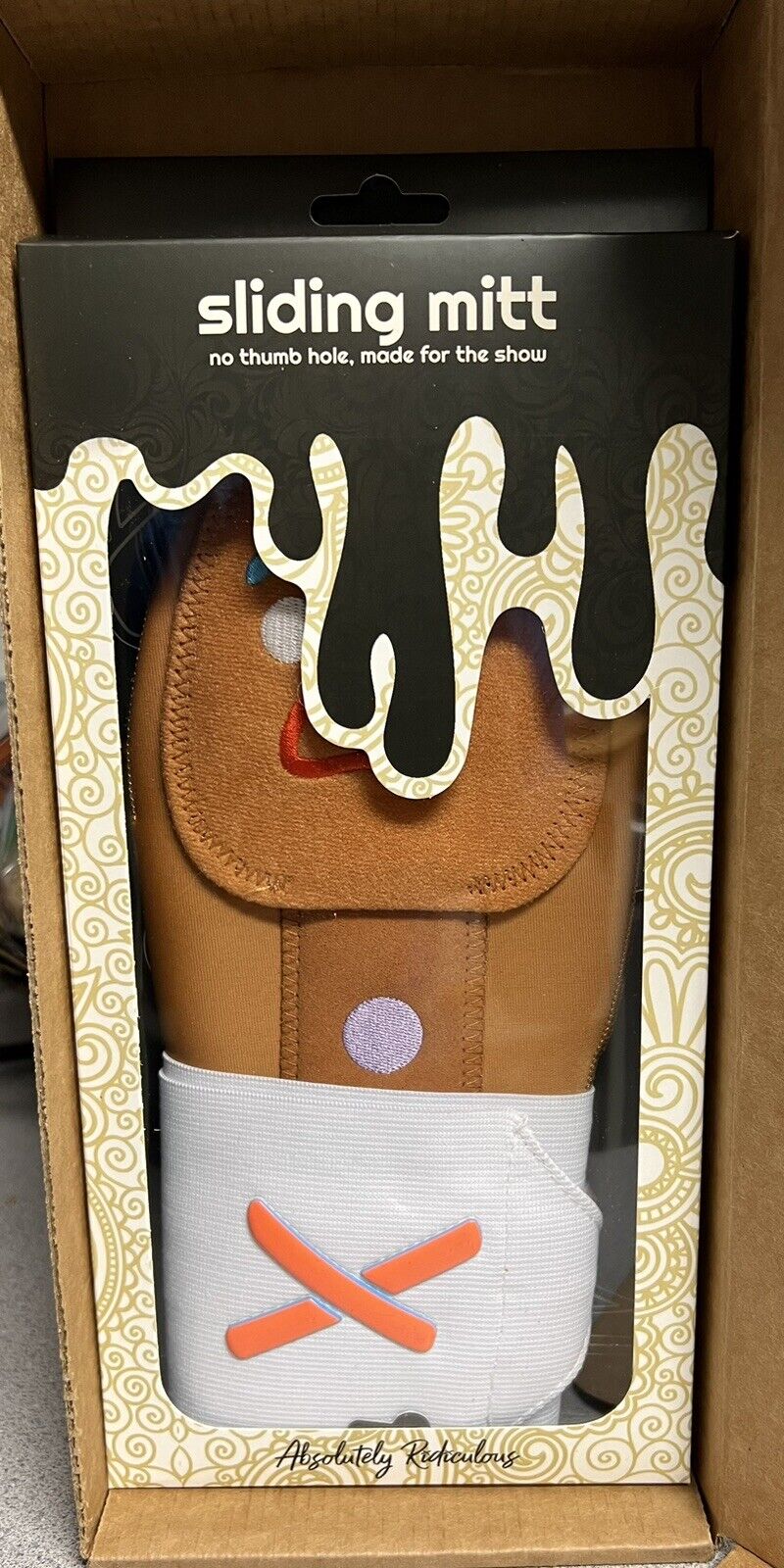 Absolutely Ridiculous Sliding Mitt Gingerbread Man Rare New In Box