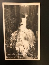 Antique RPPC "THUNDER FALLS-AMERICAS WATERFALLS" Postcard Made in USA