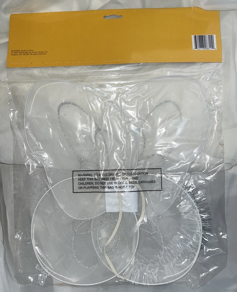 *NUEVO*- Alas Brillantes Plateadas y Blancas, Diadema Halo - Conjunto de Vestir - Multiocasión Foto 2 de 3