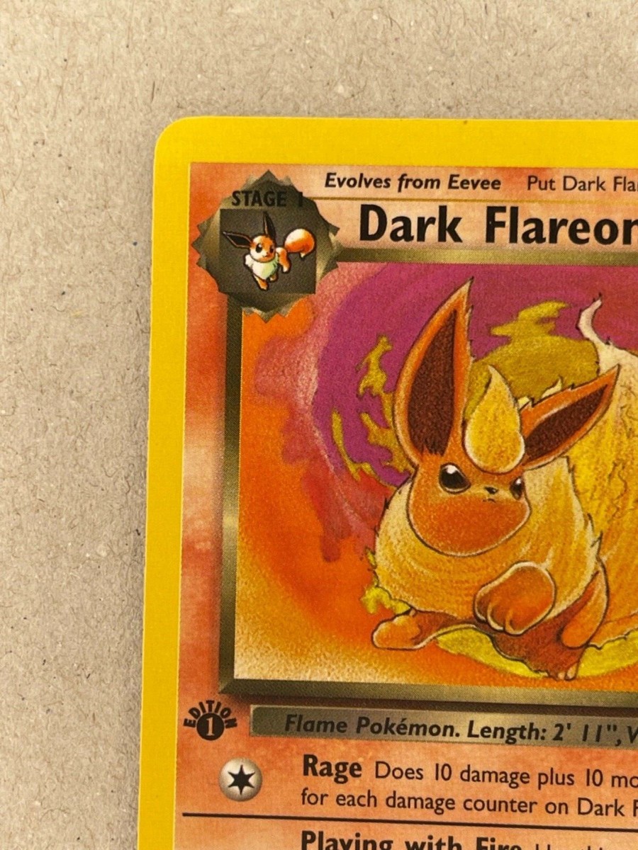 dark flareon pokemon card Dark Flareon 136 – Certified – Rocket Gang – JapanPopMart – Japan Pop Mart main image 0