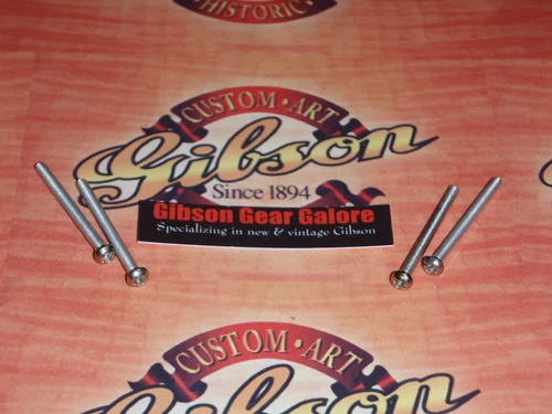 Gibson Les Paul Pickup Screws Nickel Mounting Guitar Parts 4 Screw Set Humbucker