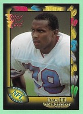 1991 Wild Card Premier NFL Edition Football Drew Hill #17 Oilers👍