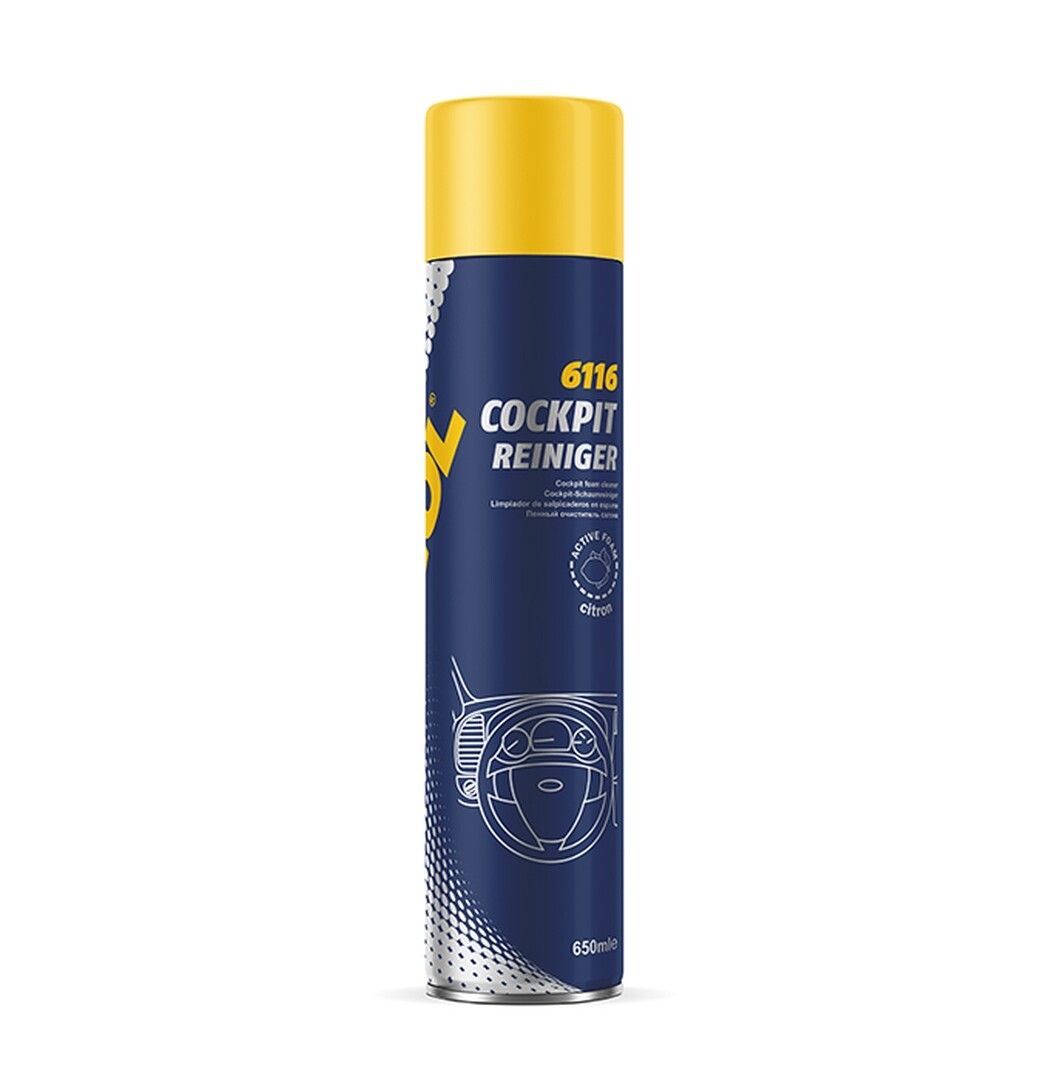 Nettoyant cockpit anti-poussière Mannol Plak Citron spray pour plastique voiture