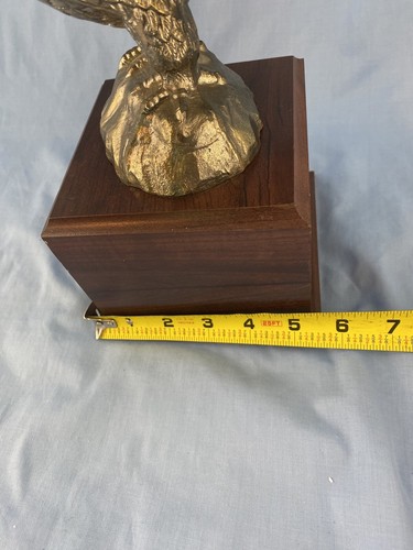 Golf Trophy Eagle Flying Wooden Base Interchangeable Parts Medium Size 12 Inches - Picture 9 of 9