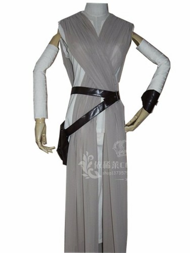 2018 Star Wars The Force Awakens Rey Disfraz Halloween Fiesta Traje Completo - Imagen 5 de 6