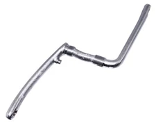 F&R ALTALINE STEEL 175MM LONG ONE-PIECE CRANK GENUINE CRANK 6.9" Long IN CHROME