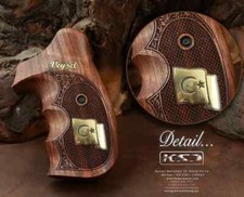 KSD Brand SW N Frame Round Butt Compatible Walnut Grips