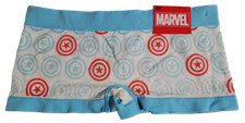 Official Marvel Super Heroes America Women's Seamless Boyshort Panty Underwear 