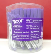 (89x lot)  VISCOT Mini tattoo, skin marker/stencil (1451) Scrub Resistant