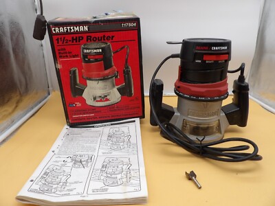 Craftsman 1 1/2 Horsepower Router Model: 315.175040 W/Box-Built In Work ...