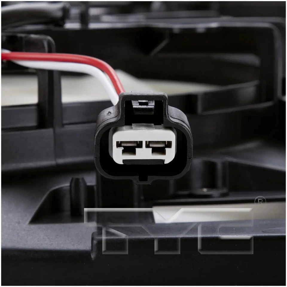 Conjunto de ventilador condensador y radiador doble TYC 622010 para Toyota Highlander 08-13 Foto 3 de 4