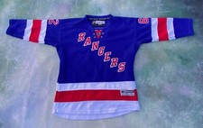 Vintage Reebok NHL New York Rangers Carl Hagelin #62 Jersey Size Youth L/XL.