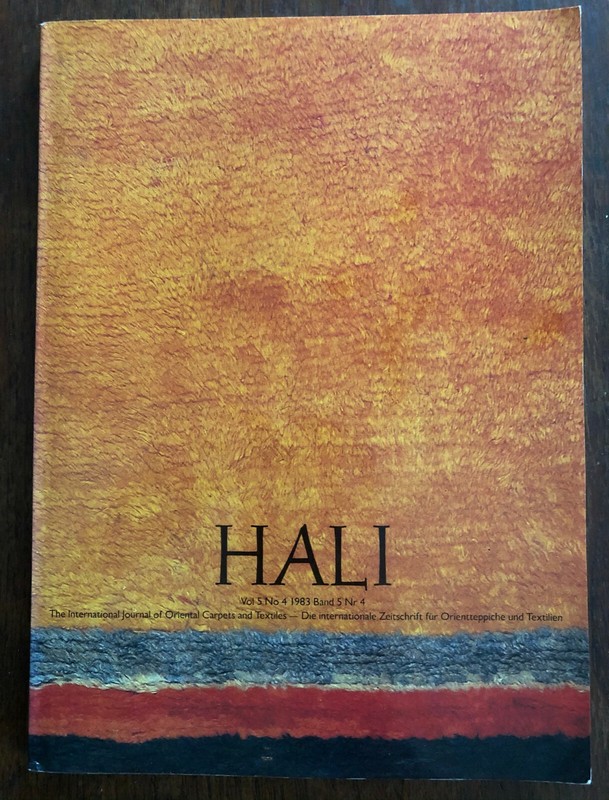 Hali International Journal of Oriental Carpets volume 5:4, number 20.  very good