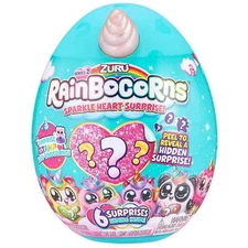 Mini Rainbocorn Plush Sparkle Heart Surprise - Series 2- RANDOM