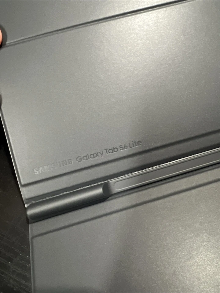 New Genuine OEM Samsung Galaxy Tab S6 Lite Book Cover Oxford Gray EF-BP610PJEGUJ - Image 3 of 3