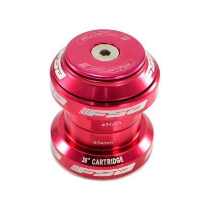 FSA Orbit MX 1-1/8'' Threadless MTB Road Headset with Top Cap , Red