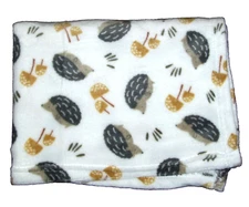 Parents Choice Walmart Hedgehog Mushroom Baby Blanket Soft Security Lovey 30x36"