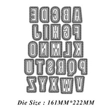 Letters Metal Cutting Dies Scrapbooking Cards Crafts Mould Embossing Stencils