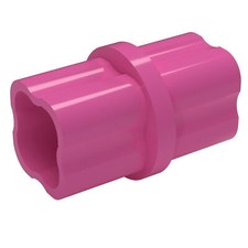 1/2" Internal PVC Coupling, Pink (10-PK) FORMUFIT Furniture Grade, Made in USA