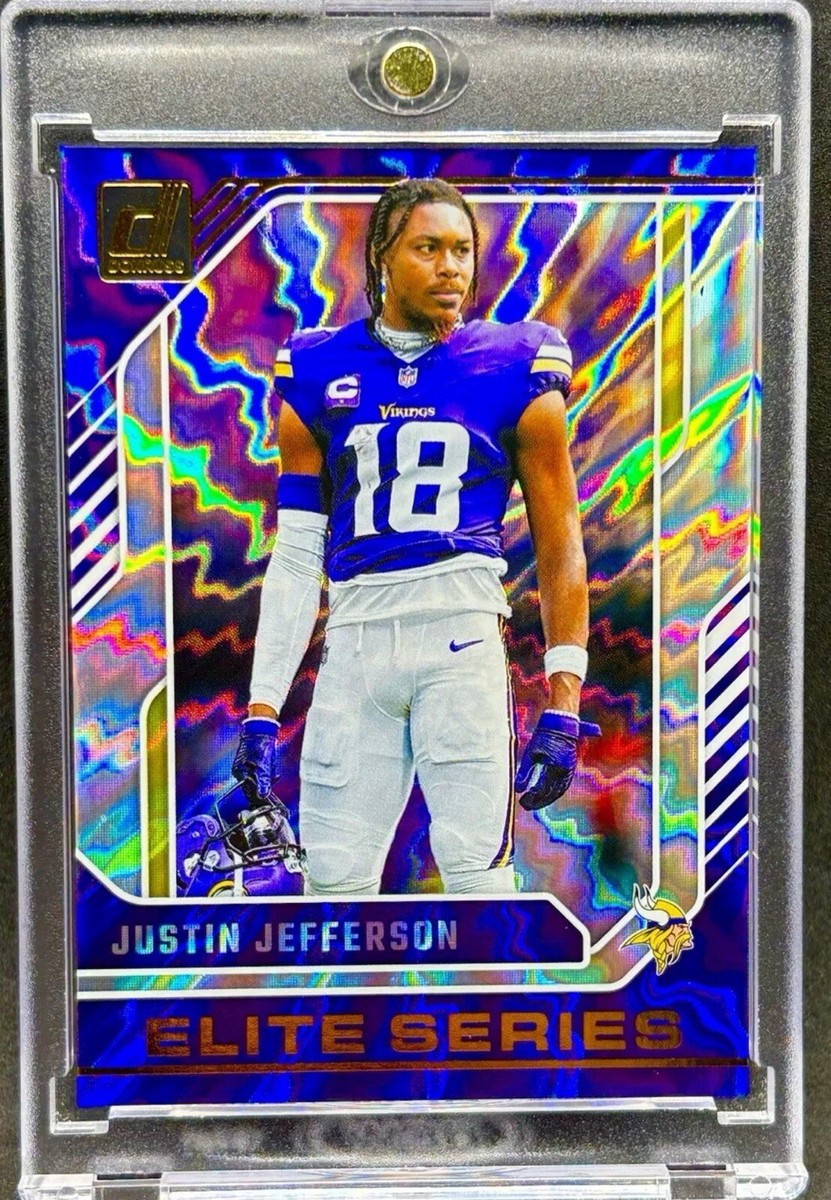 Justin Jefferson RARE HYPER REFRACTOR INVESTMENT CARD SSP PANINI