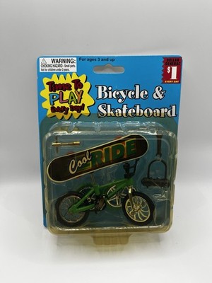 Vintage Bicycle And Skateboard 