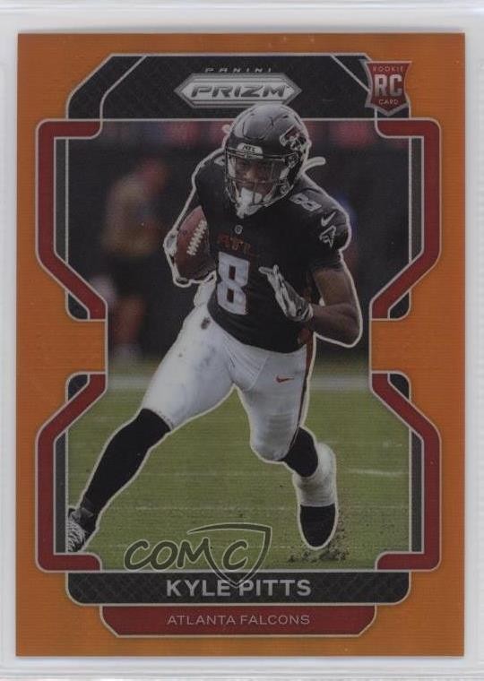 2021 Panini Prizm Rookie Orange Prizm 100/249 Kyle Pitts #341 0a1n