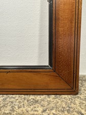 Cadre Vintage Plaqué Acajou Avec Poème - Dimensions 43 X 36 Cm, Occasion, Décoration Murale Artisanale