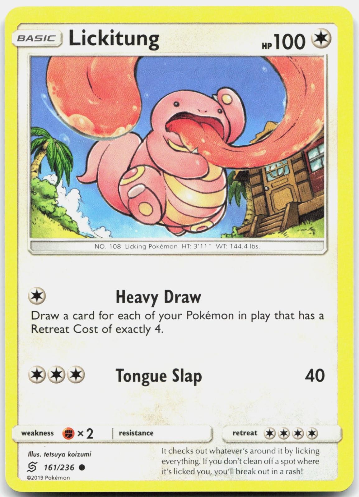 Lickitung 161/236 Common Unified Minds Pokemon Lightly Played