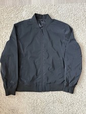 Men’s Zara Technical Bomber Jacket Large Black Full Zip