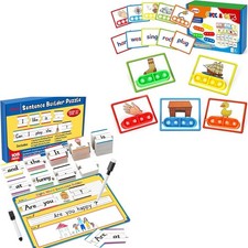 Sentence Building,CVCC  CCVC Word Game,Sight Word Phonics Games for...