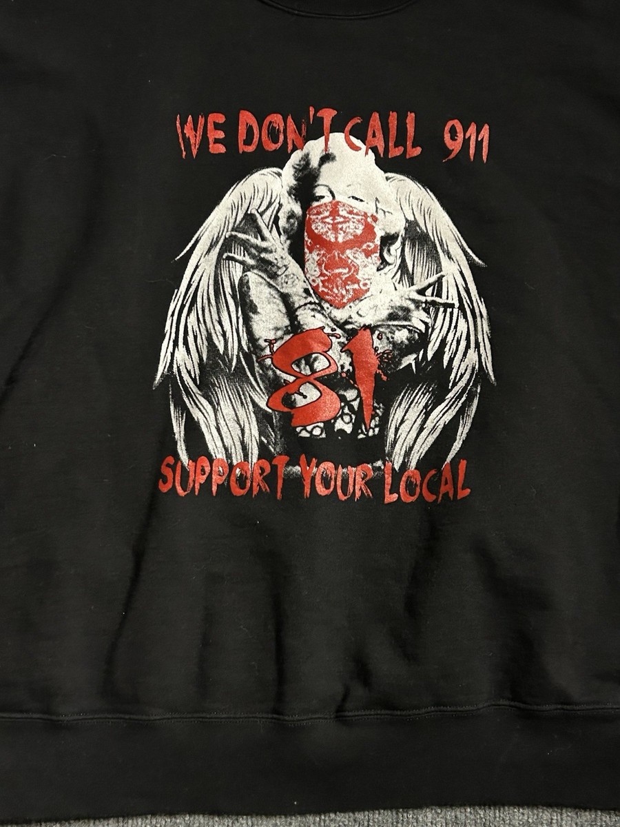 Support 81 South Bend Hells Angels 1%er Biker Club Sweatshirt