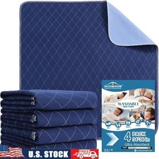 Washable Waterproof Mattress Protector Bed Pad Incontinence Absorbent Non-Slip