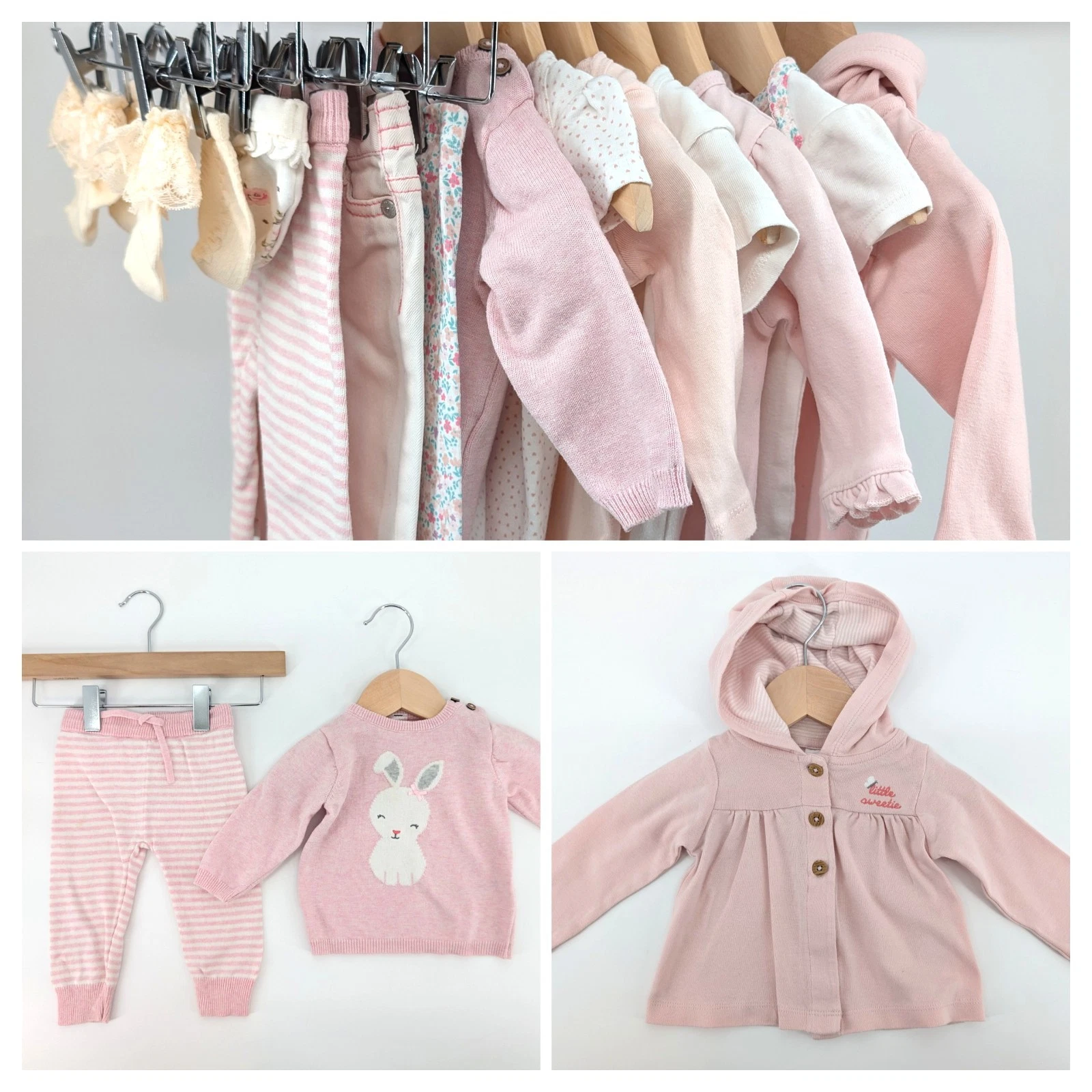 LOT Baby Girl Clothes Outfits Sets Tops Pants Jacket WINTER BUNDLE 6 Months